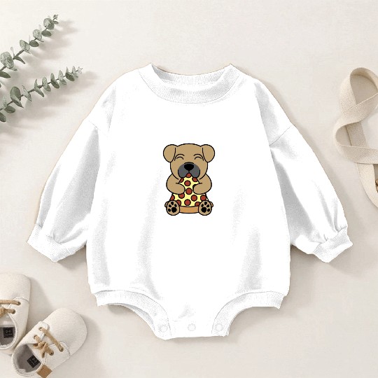 Shar Pei Pizza Lover Baby Romper Sweatshirts