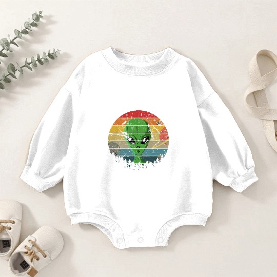 Alien Gift Extraterrestrial UFO AREA 51 Sci-fi Baby Romper Sweatshirts