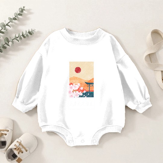 Japan Asia Spring Pink Baby Romper Sweatshirts