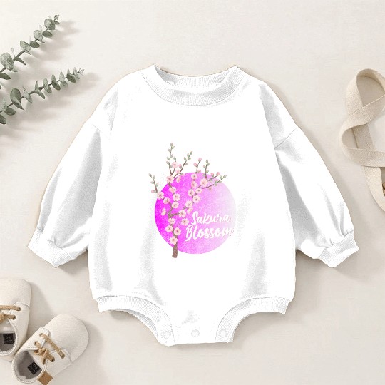 Japan Sakura Blossom Colorful Baby Romper Sweatshirts