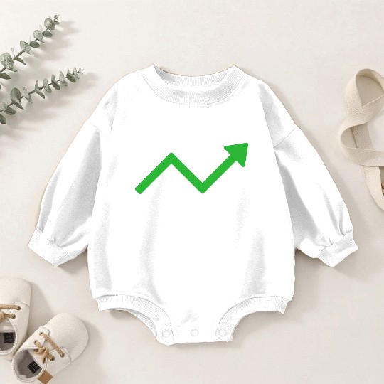 INVESTOR (green arrow) Baby Romper Sweatshirts