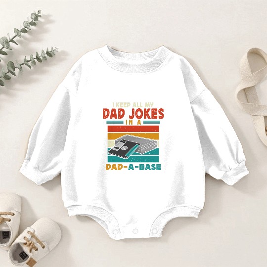 Dad Joke Data Scientist Pun Computer Science Papa Baby Romper Sweatshirts