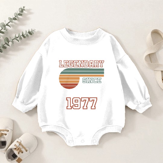 45th Birthday legendary since 1977 Baby Romper Sweatshirts