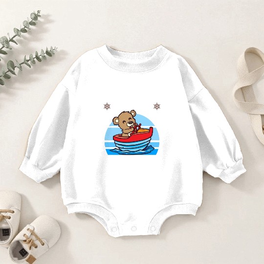 Sailing Sailboat Boating Kid Child Yacht Boat Baby Romper Sweatshirts