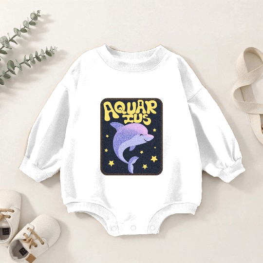 Aquarius Sign Animal Baby Romper Sweatshirts