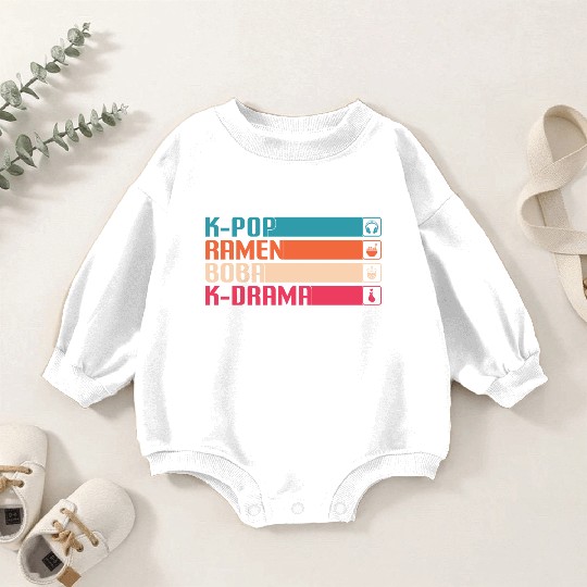 kpop, k pop music, korean pop music Baby Romper Sweatshirts