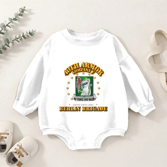 Army Company F 40th Armor Berlin Brigade Baby Romper Sweatshirts