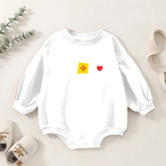 New Mexico Heartbeat Gift Baby Romper Sweatshirts