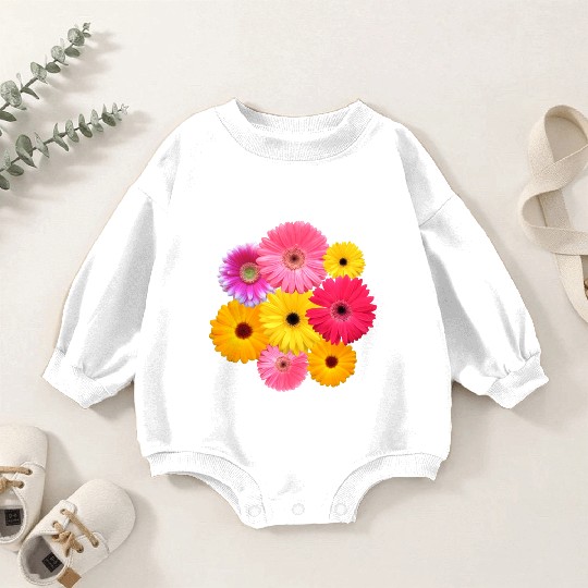 gerbera flower, daisies, gerberas, daisy blooms Baby Romper Sweatshirts