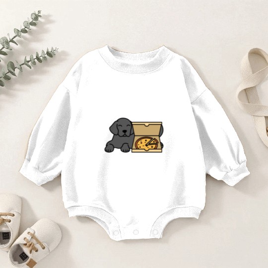 I Just Want To Eat Pizza Great Dane Baby Romper Sweatshirts