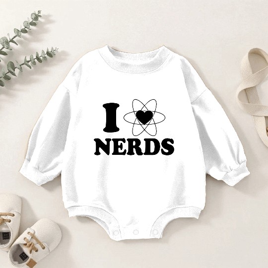 I LOVE NERDS Baby Romper Sweatshirts