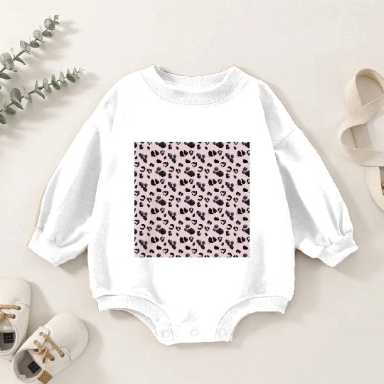 Cheetah Animal Print Pink Pattern Baby Romper Sweatshirts