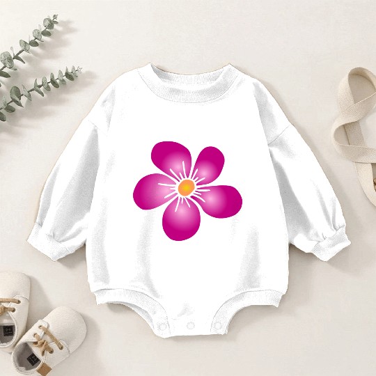 pink blooming daisy flower flowery, floral pattern Baby Romper Sweatshirts