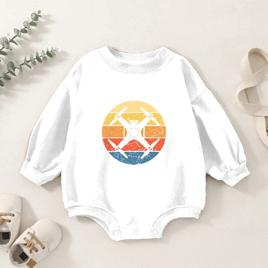 Drone Drone Pilot Drone Operator Quadrocopter Baby Romper Sweatshirts