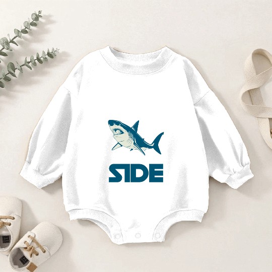 Great White Shark Shark Fin Sailing Tiger Shark Baby Romper Sweatshirts