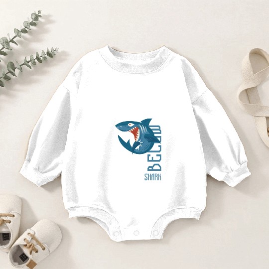 Great White Shark Shark Sailing Tiger Shark Baby Romper Sweatshirts