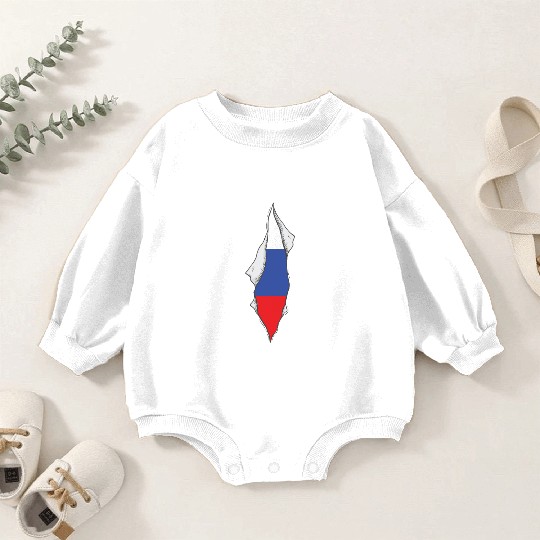 Russia flag proud Russian Baby Romper Sweatshirts