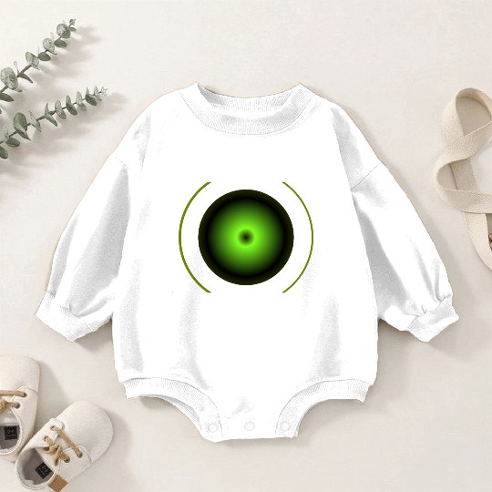 Shapes dark green Baby Romper Sweatshirts