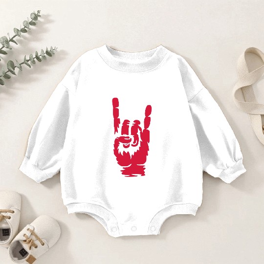 Cool heavy metal hand Baby Romper Sweatshirts