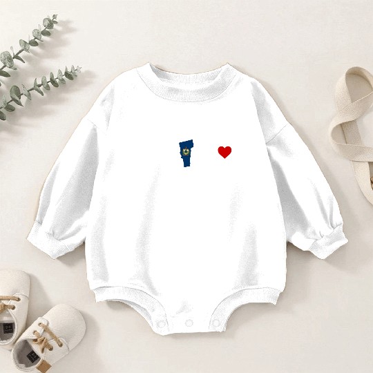 Vermont Heartbeat Gift Baby Romper Sweatshirts