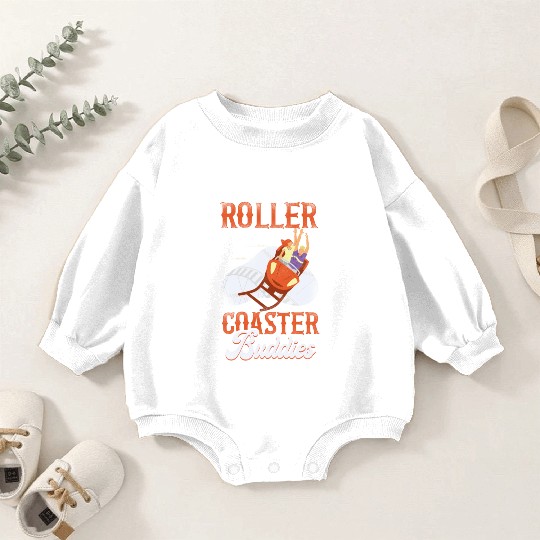 Roller Coaster Friends Besties Baby Romper Sweatshirts