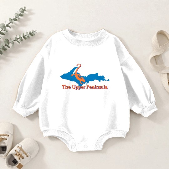 Upper Peninsula Newt Baby Romper Sweatshirts