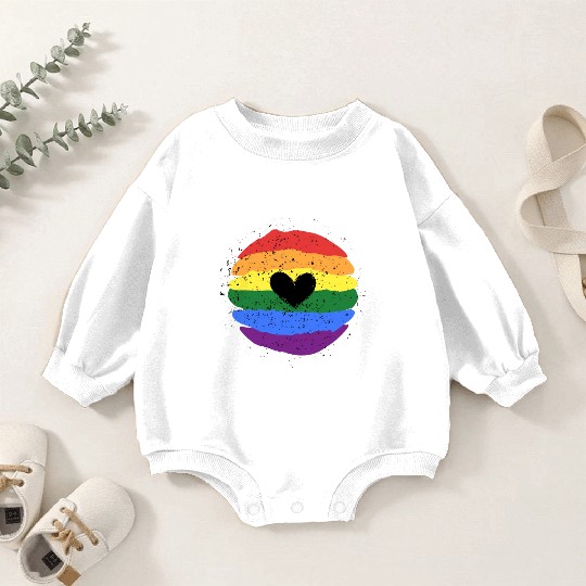 Lgbtq Gay Pride Month Rainbow Love Is Love Baby Romper Sweatshirts