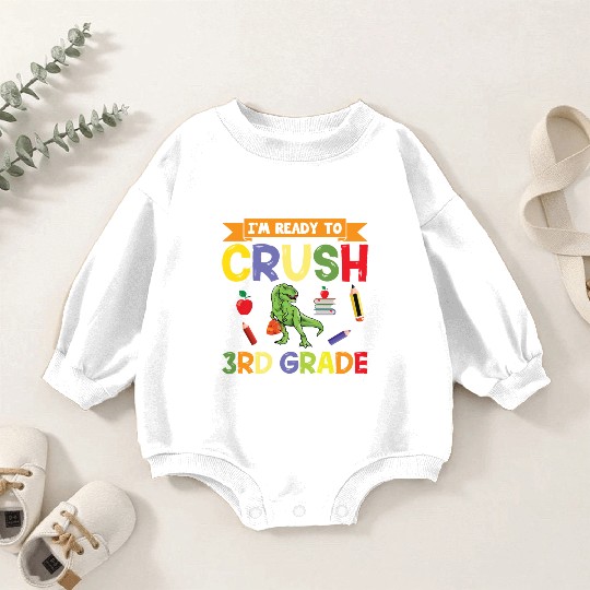 3rd Grade Back To School Baby Romper Sweatshirts