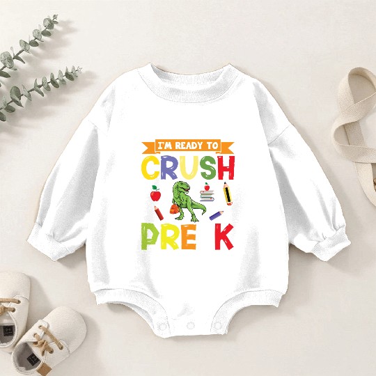 Pre-k Back To School Baby Romper Sweatshirts