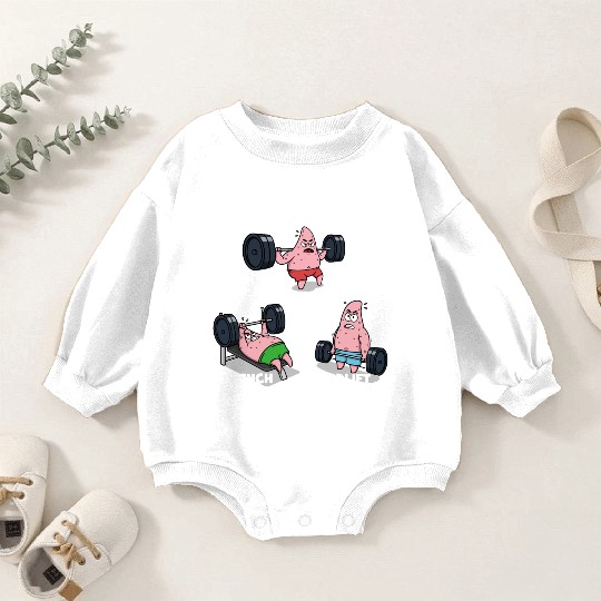 Majin Buu vs Patrick - Funny Anime Gym Baby Romper Sweatshirts