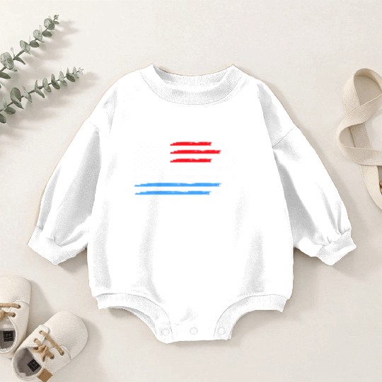 Air Force US Veterans 4th of July Baby Romper Sweatshirts