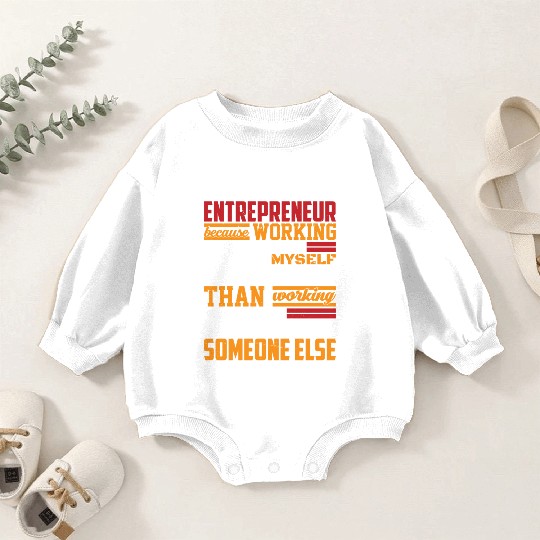 Entrepreneur Minded Business Lifestyle Gifts Idea Baby Romper Sweatshirts