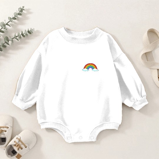 Tacos N Titties Rainbow Lesbian Funny LGBT Baby Romper Sweatshirts