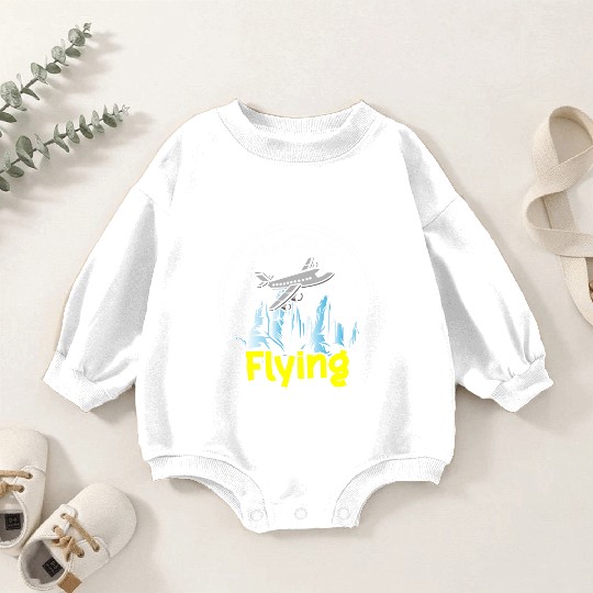 Pilot Job Airfield Flight School Baby Romper Sweatshirts