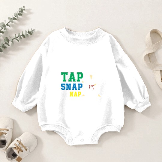 Tap Snap Or Nap - BJJ Brazilian Jiu Jitsu Baby Romper Sweatshirts