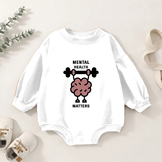 mental health matters Baby Romper Sweatshirts