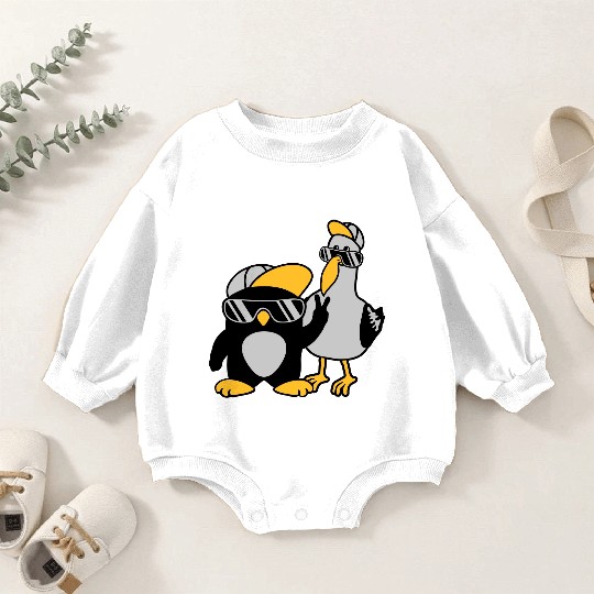 Seagull penguin 2 friends Baby Romper Sweatshirts