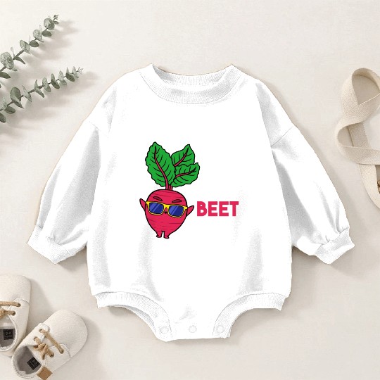 Let The Beet Drop For Vegetable Lover Baby Romper Sweatshirts