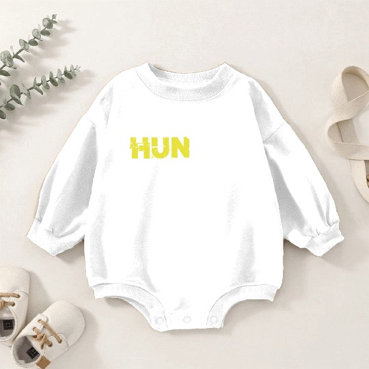 Huncle Eroded Yellow Baby Romper Sweatshirts
