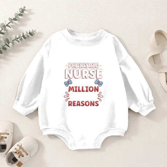Pediatric Nurse Pediatric Nursing Tiny Human Nurse Baby Romper Sweatshirts