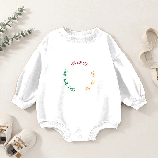 Camping Camper Present Nature Lover Van Baby Romper Sweatshirts