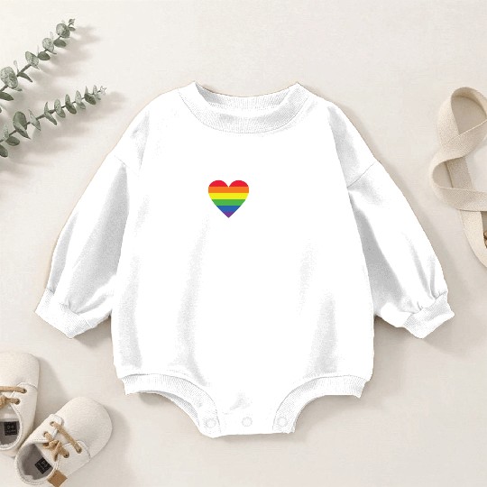 I Love My Lesbian Daughter Supportive Mom Dad Baby Romper Sweatshirts