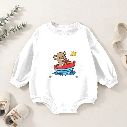 Sailing Sailboat Boating Kid Child Yacht Boat Baby Romper Sweatshirts