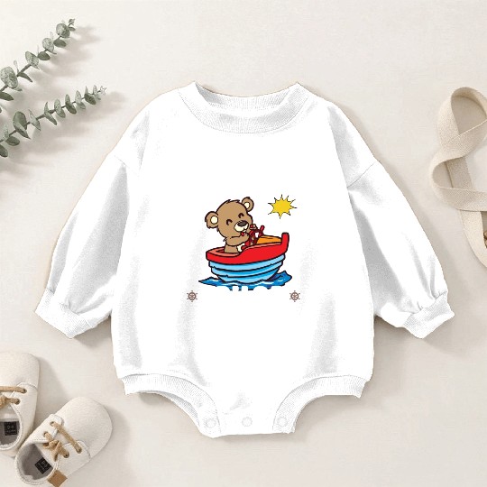 Sailing Sailboat Boating Kid Child Yacht Boat Baby Romper Sweatshirts