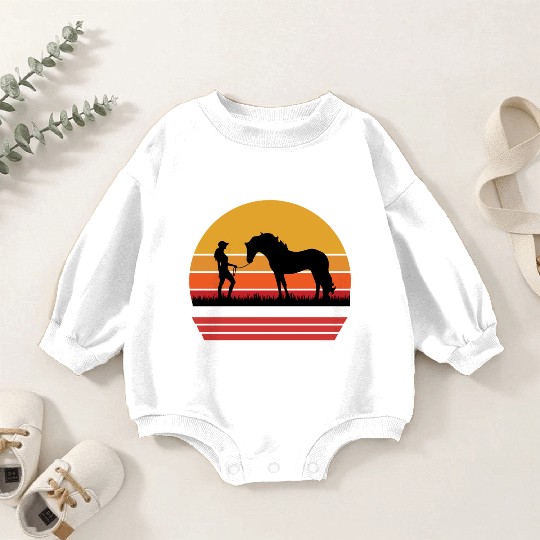 Horse Baby Romper Sweatshirts Horse Lover