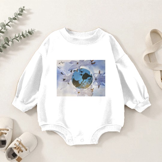 Blue Mountain Baby Romper Sweatshirts