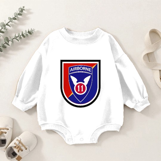 Army Flash w DUI 2nd Infantry Brigade Combat Team Baby Romper Sweatshirts