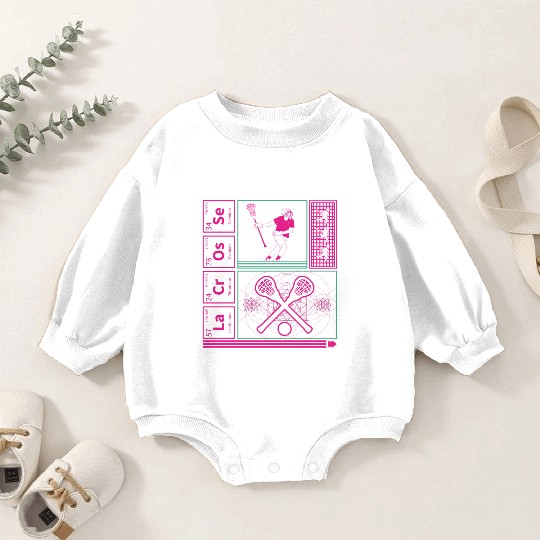 Lacrosse Periodic Table Element Baby Romper Sweatshirts, Lacrosse