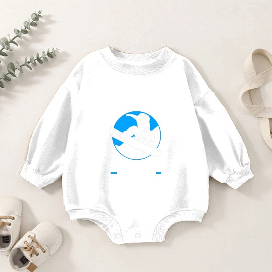 Dont Follow Me Snowboarder Funny Snowboarding Baby Romper Sweatshirts