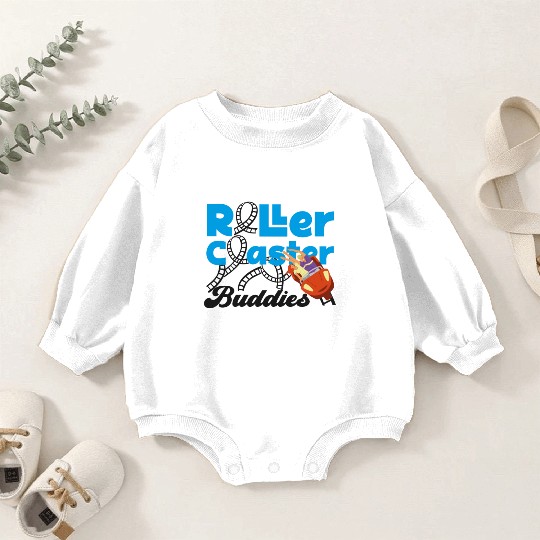 Roller Coaster Friends Besties Baby Romper Sweatshirts